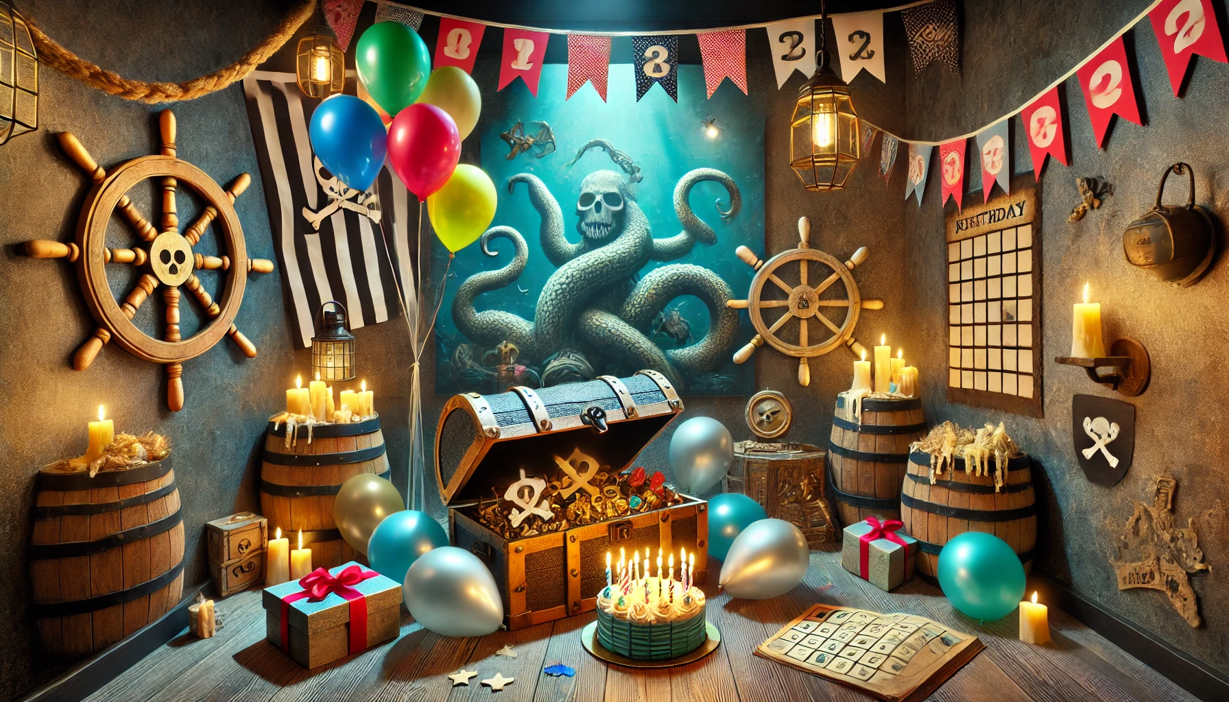 Célébration d'anniversaire dans un escape game pour enfants